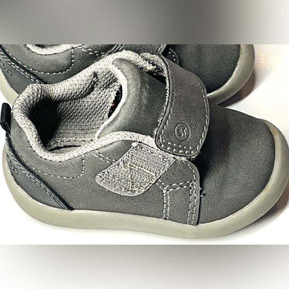 Stride Rite *2 Pairs* Baby Shoes Set - Blue Pair NWT & Gray Pair Preloved Size 3 - Picture 14 of 16